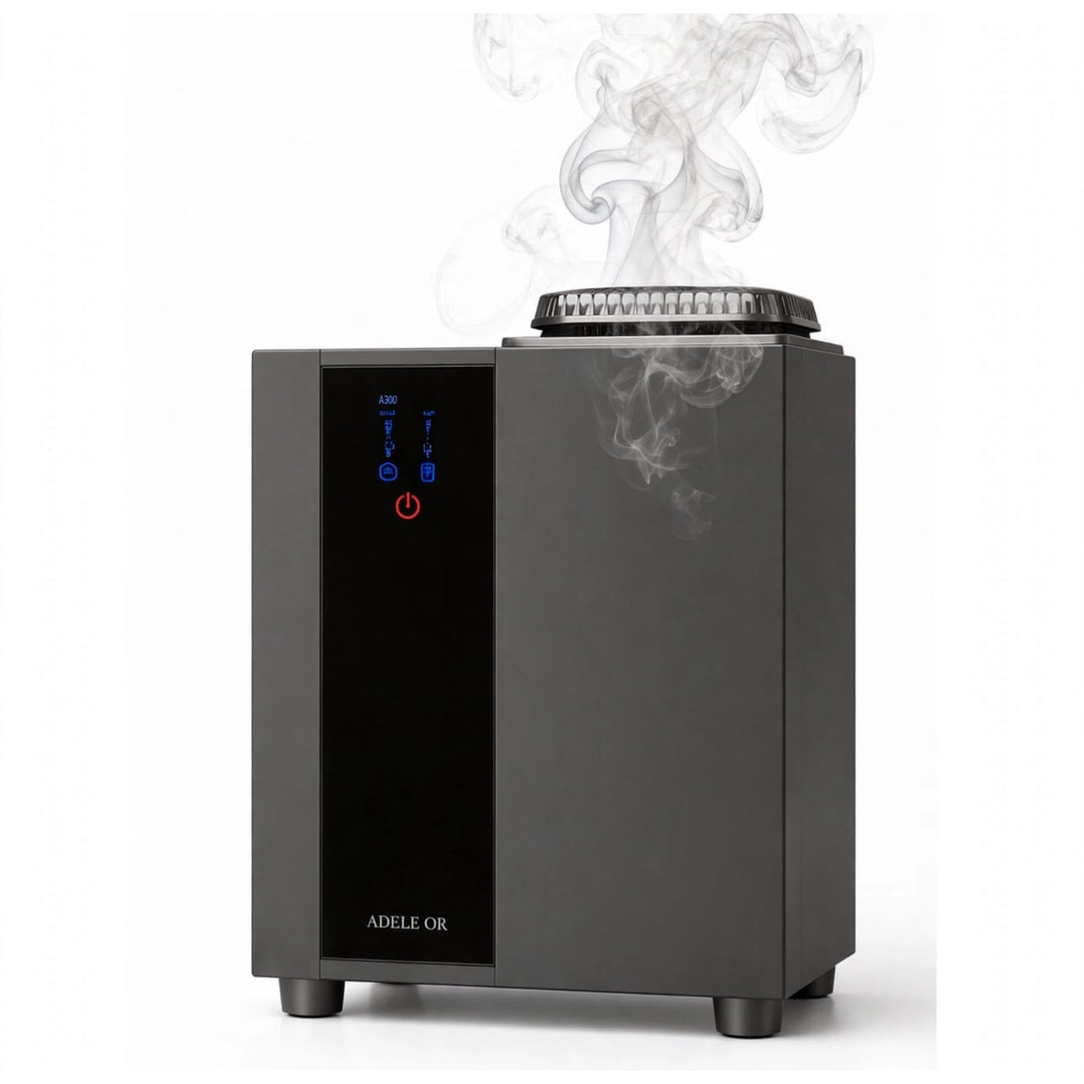 Adele Or A300 Bluetooth scent diffuser — graphite with blue display