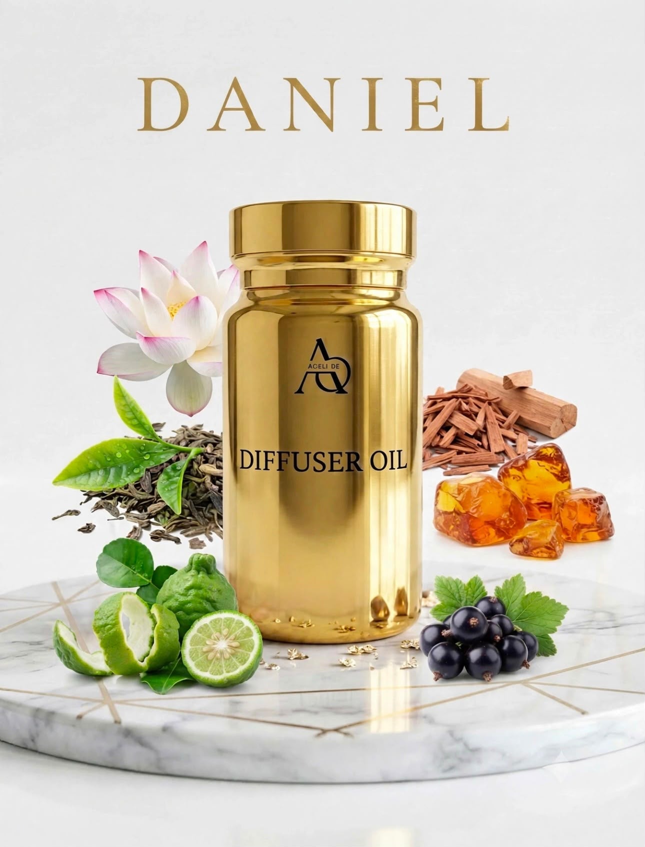Daniel Diffuser Oil 100ml gold bottle (100ML)