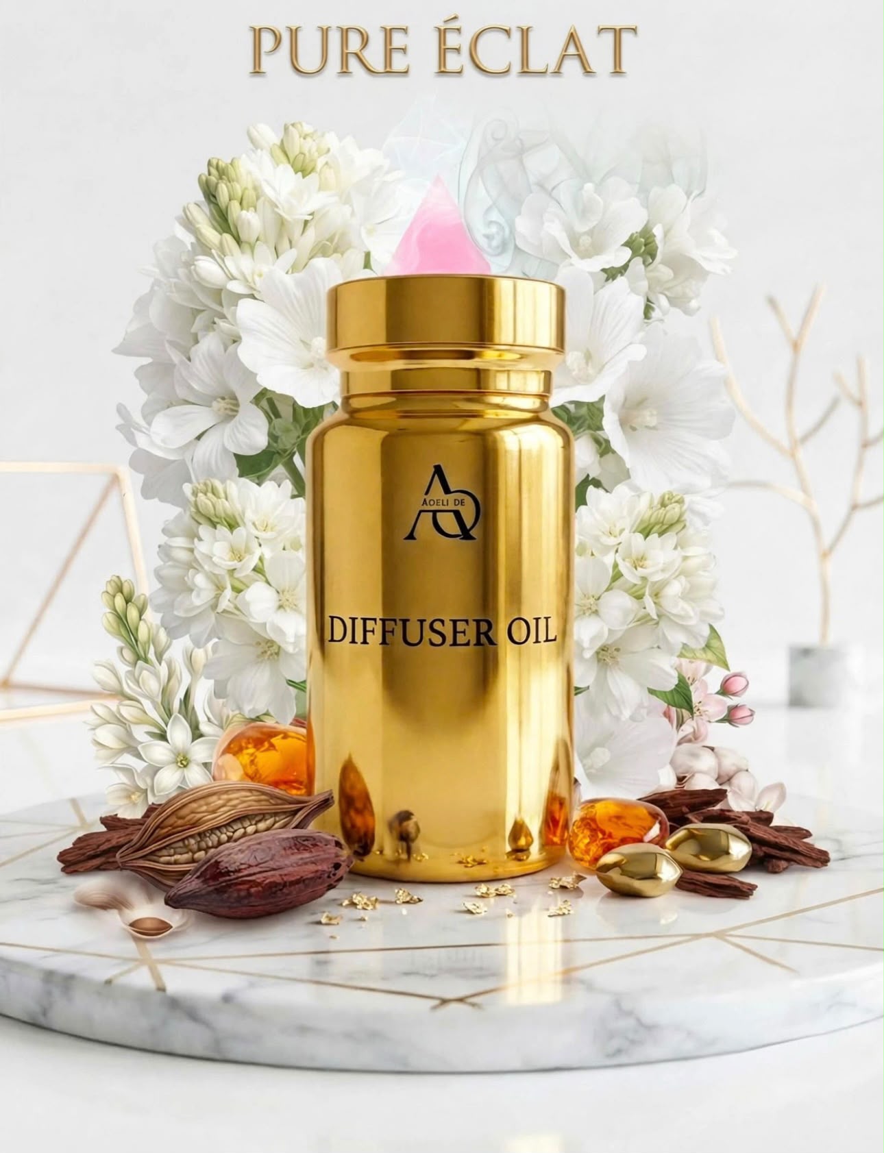 Pure Éclat Diffuser Oil 100ml gold bottle (100ML)